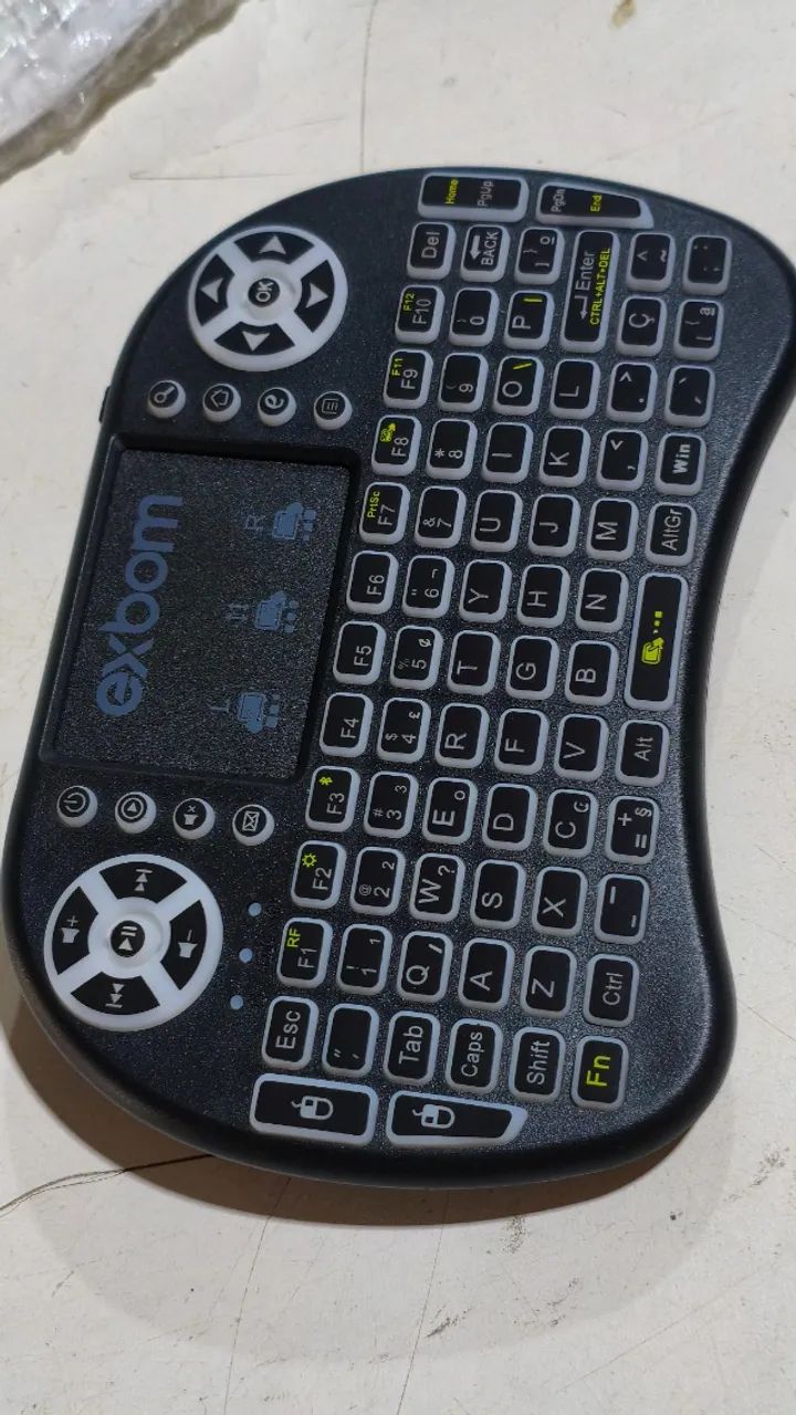 Mini Teclado Sem Fio Dual Modo com LED Exbom (BK-BTi8LED) - Foto 3