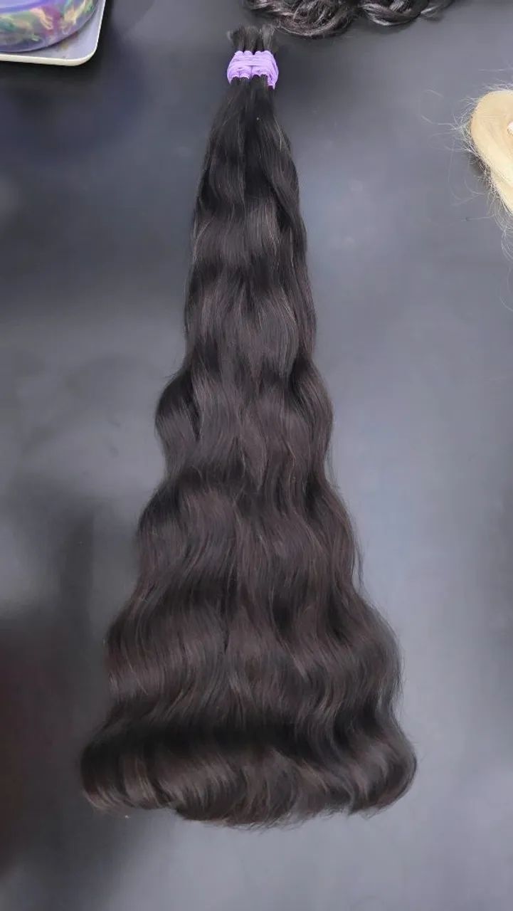 CABELO HUMANO ALTA QUALIDADE! 65cm. 598 cada 100g. - Foto 2