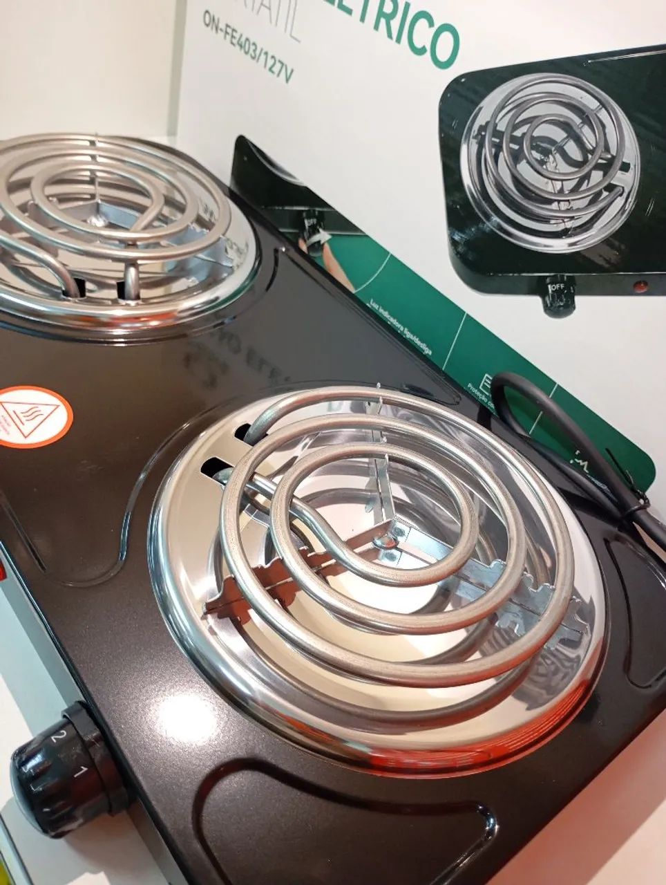 FOGÃO ELÉTRICO PORTÁTIL ONISTEK 2 BOCAS 127V - PRATICIDADE E POTÊNCIA PARA SUA COZINHA!  - Foto 5