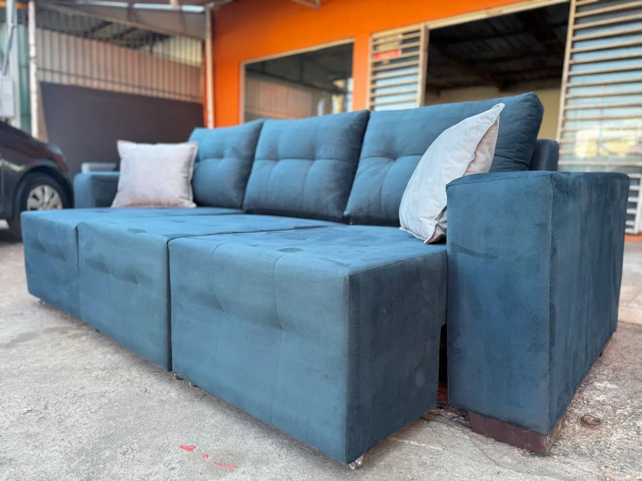 PROMOÇÃO SOFÁ 3 ASSENTOS RETRÁTIL  - Foto 3