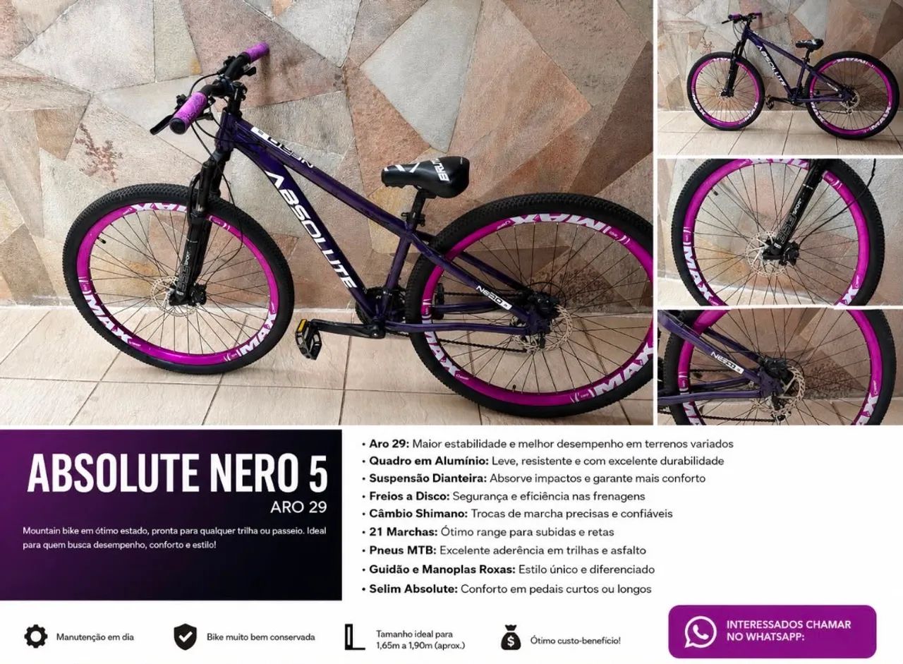 Bicicleta Absolute Nero 5 Aro 29