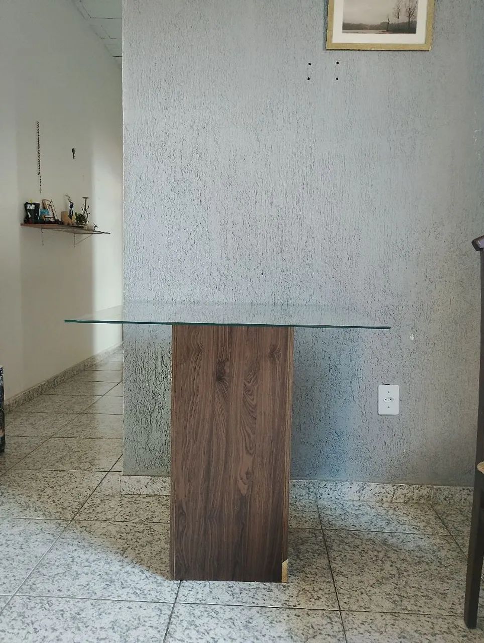 Mesa de vidro 100 x 100 - Foto 3