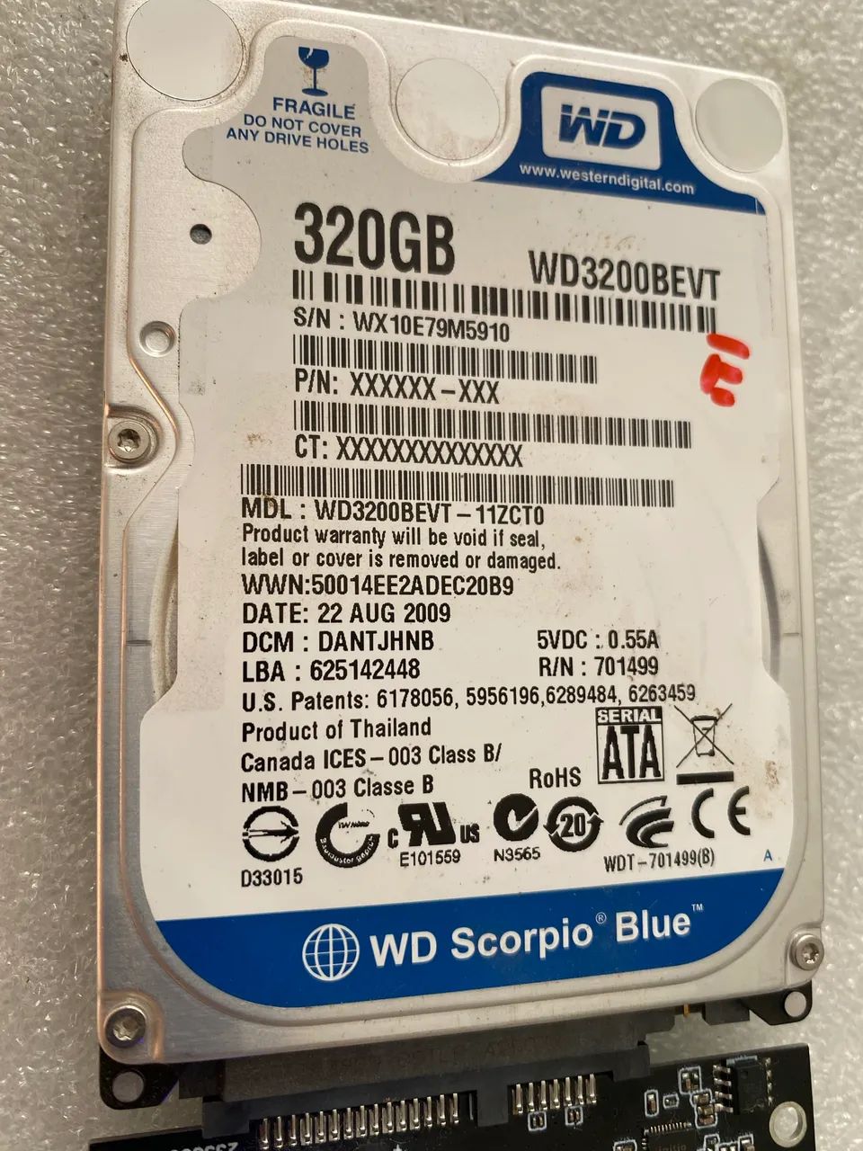 Hd 320 gigas 2,5 