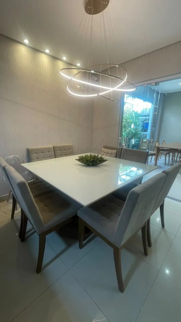 MESA 6 CADEIRAS COM TAMPO DE VIDRO - Foto 3
