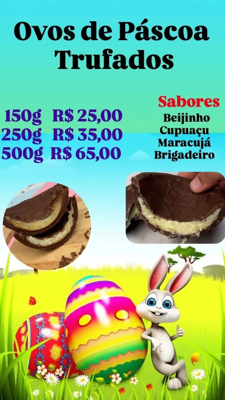 Trufados - Ovos de Páscoa 