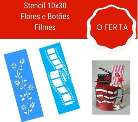 STENCIL PARA DECORAÇÃO DE VÁRIOS MODELOS
