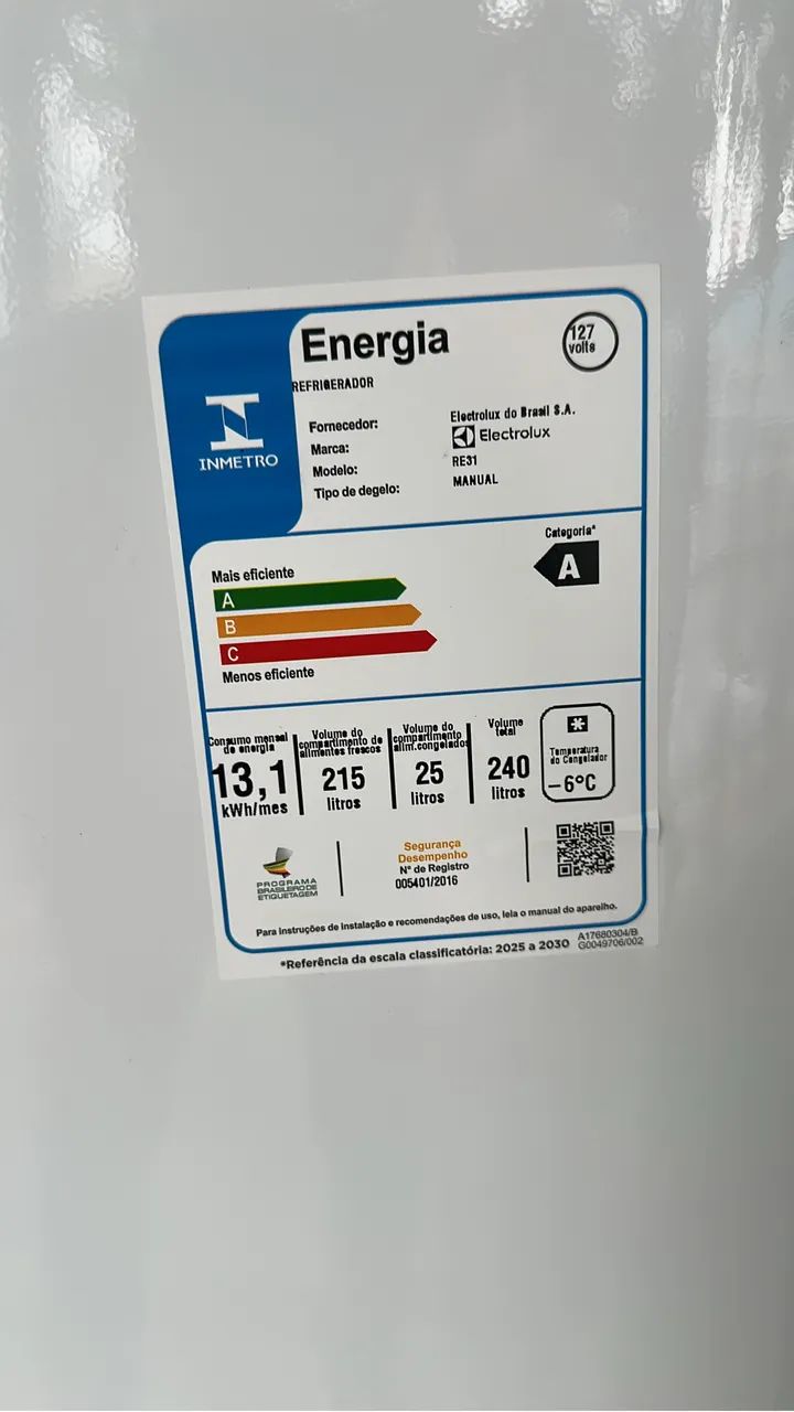 Geladeira eletrolux nova 240 litros  - Foto 2