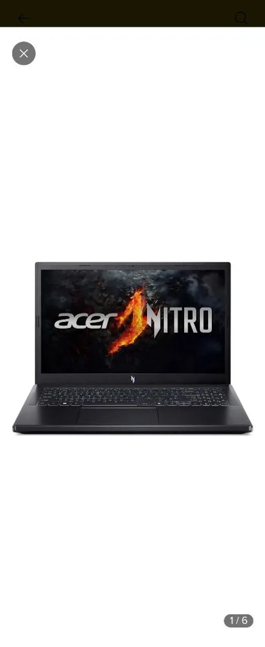 Notebook Gamer Acer Nitro V15