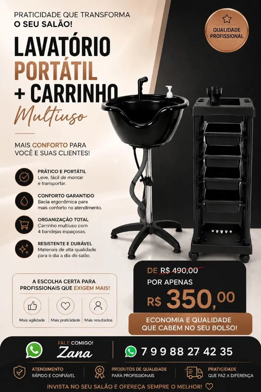 Kit para salão com bom desconto 
