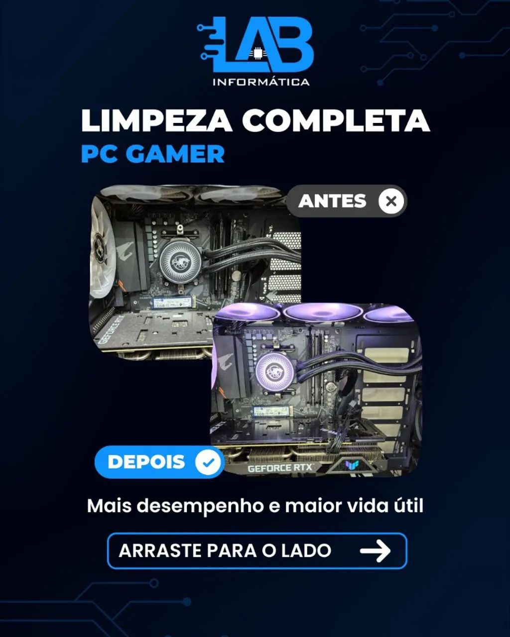 Limpeza de computadores, notebooks e vídeo games