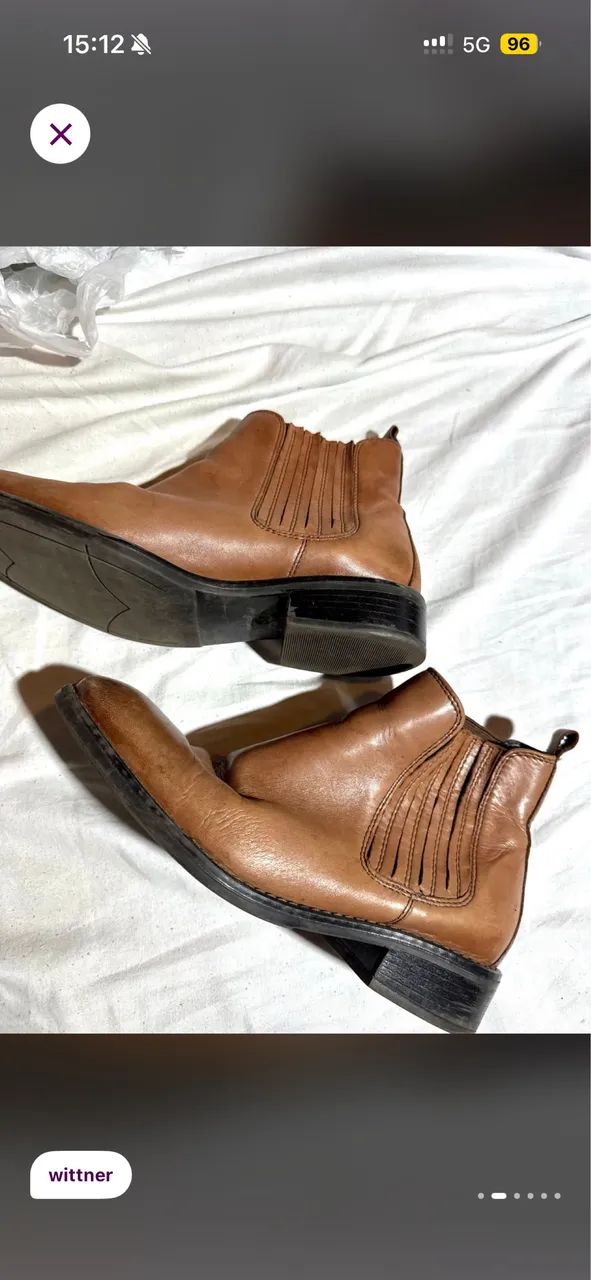 bota de couro wittner marrom (austrália) - Foto 2