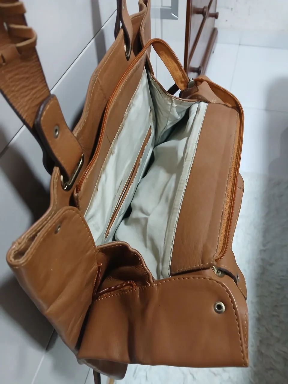 Bolsa em couro marrom Sonho dos pés!!! - Foto 4