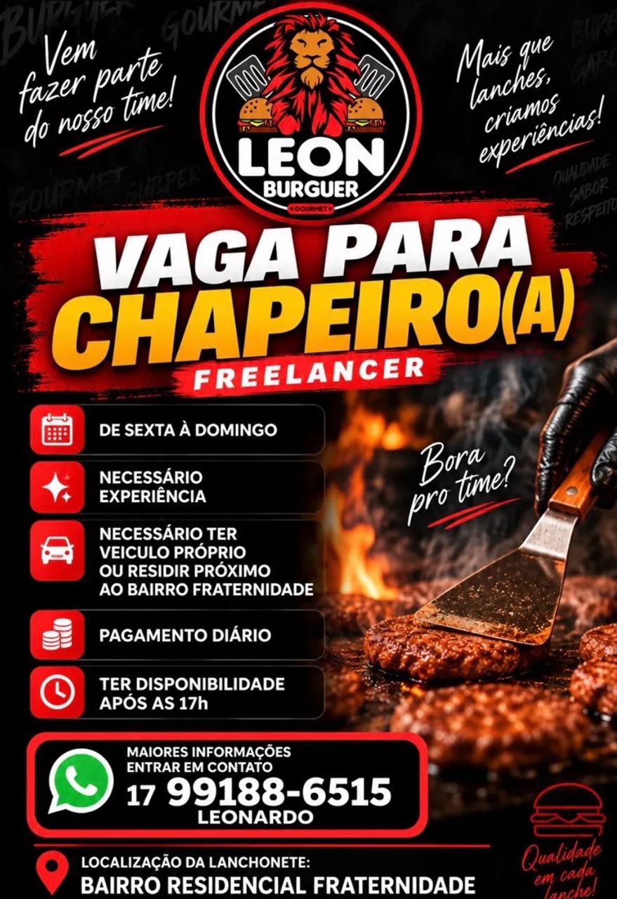VAGA CHAPEIRO(A)