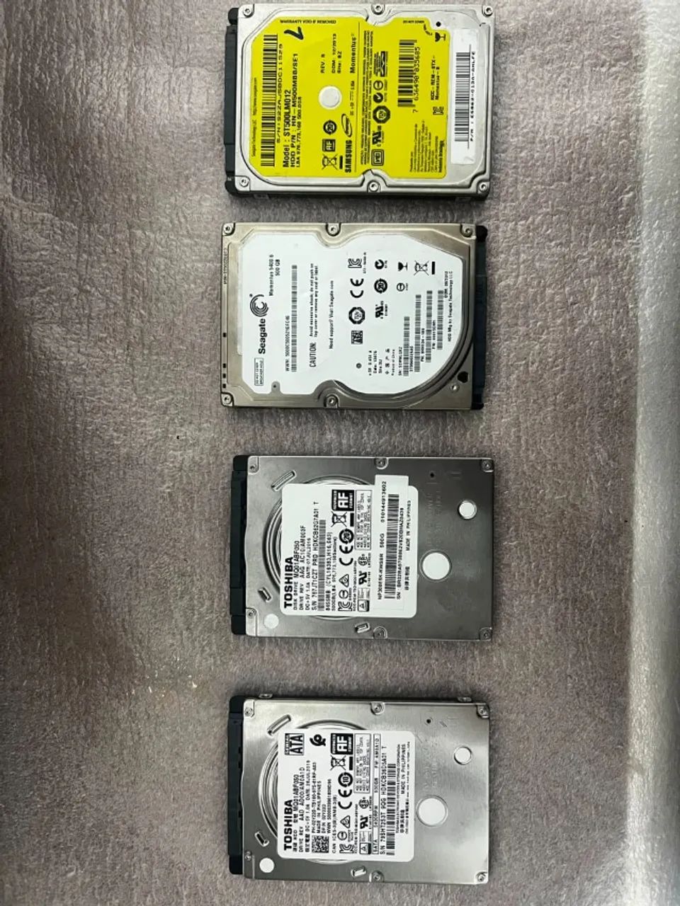 Lote de 04 HD de 500gb (de notebook) 