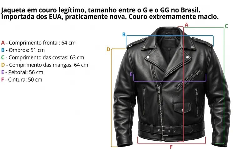 Jaqueta de Couro Legítimo Wilsons Leather - Foto 5
