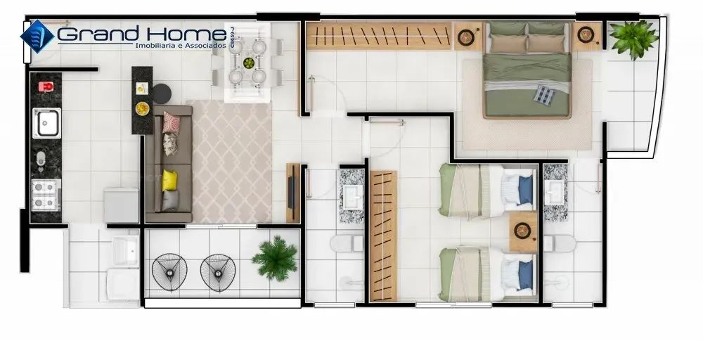 Apartamento 2 quartos em Bento Ferreira - Foto 2