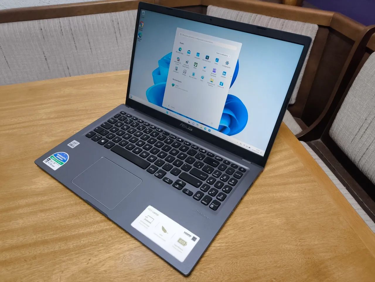 Notebook Asus core i5 10th, SSD de 256, 8 GB de RAM, tela de 15.6 polegadas