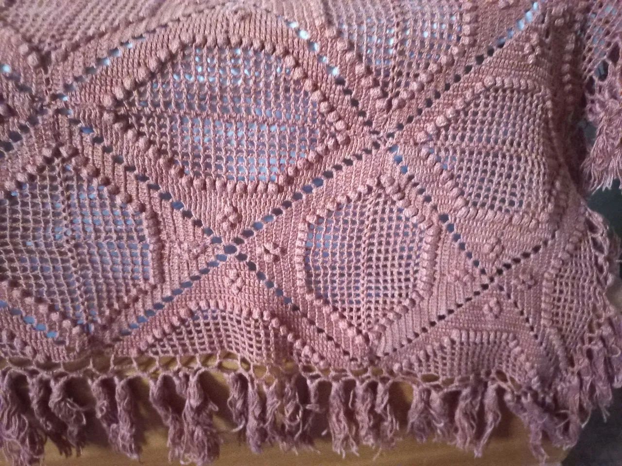 Toalha/Colcha de CROCHÊ - Foto 5