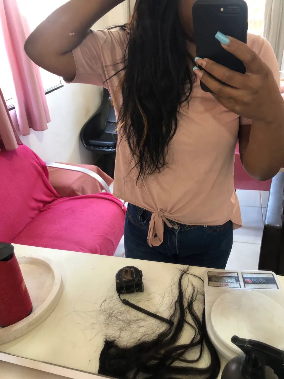 Cabelo humano telado ,tela de 2metros 50/55cm - Foto 3