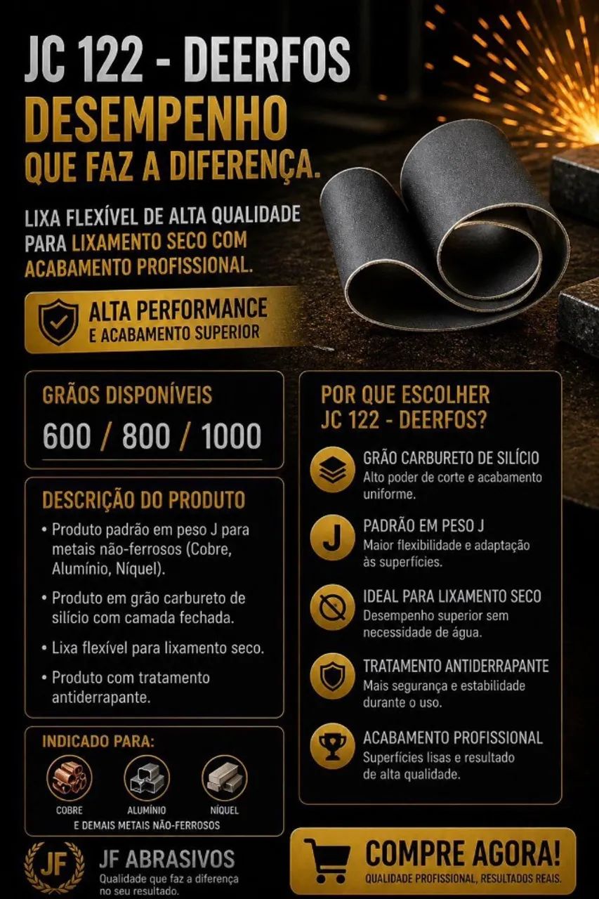 JF.Abrasivos Fornecedor de cintas de lixas.  - Foto 3