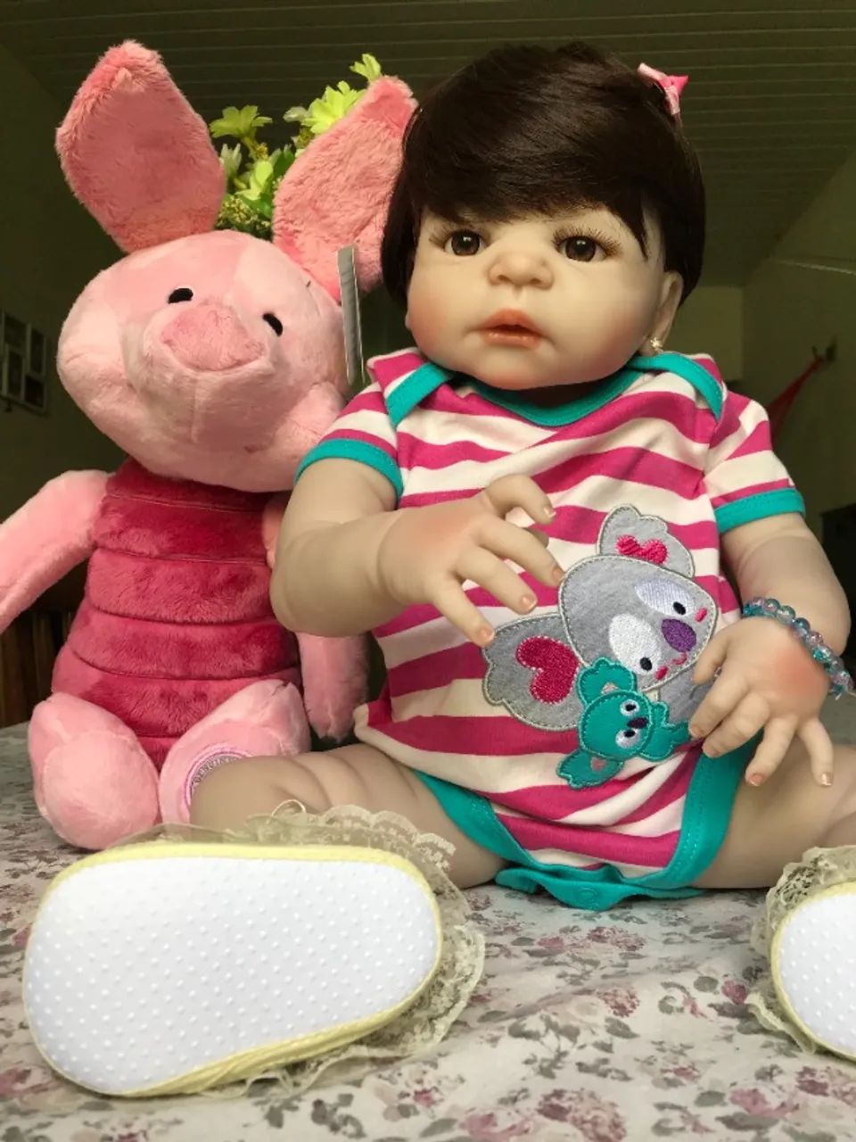 Boneca Realista Reborn Silicone Cecilia - Foto 3