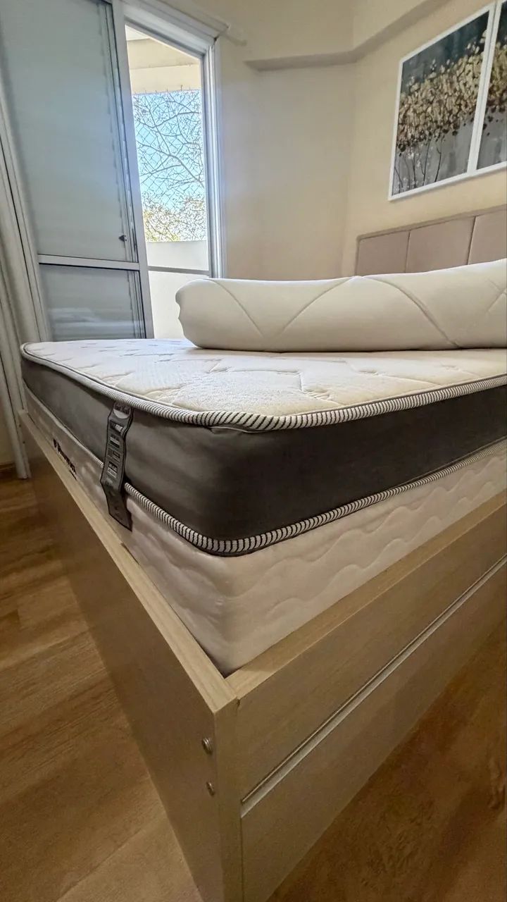 Cama casal+colchao+pilowtop+cabeceira  - Foto 5