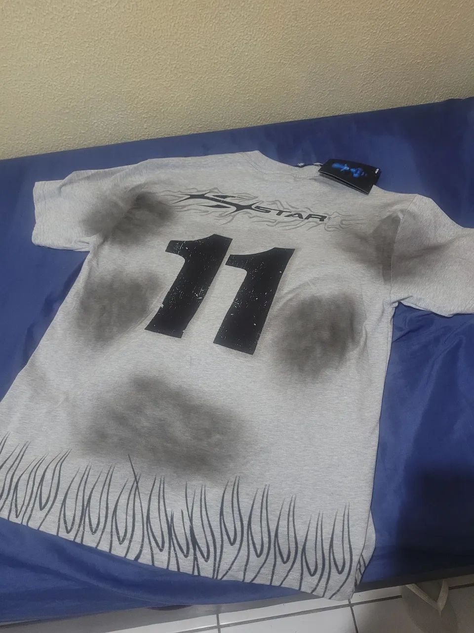 Camisa Hellstar Cinza Jersey - Foto 3