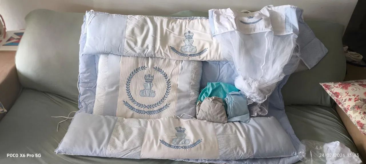 Kit berço infantil Masculino 