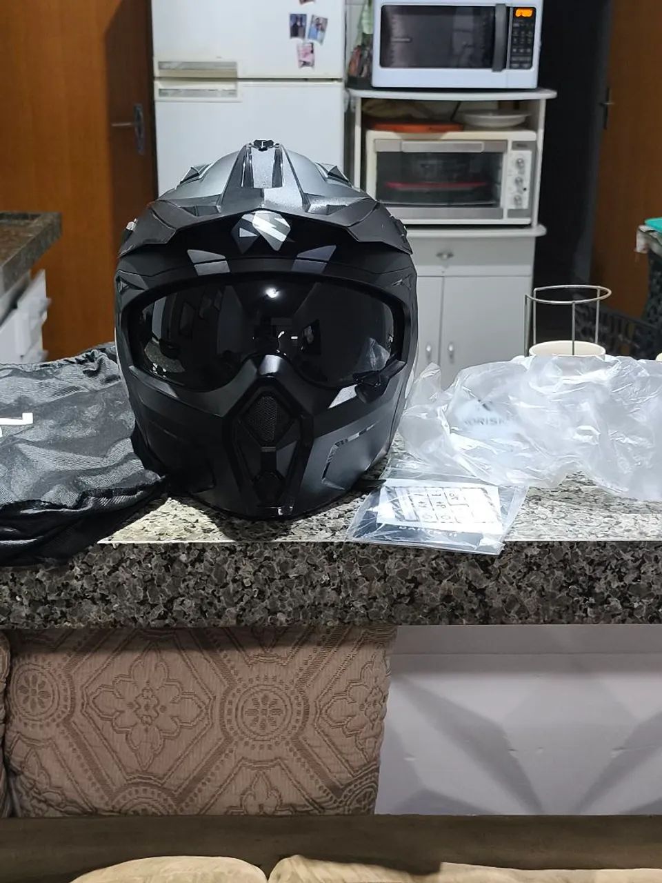 Capacete Norisk Darth 2 preto - Foto 2