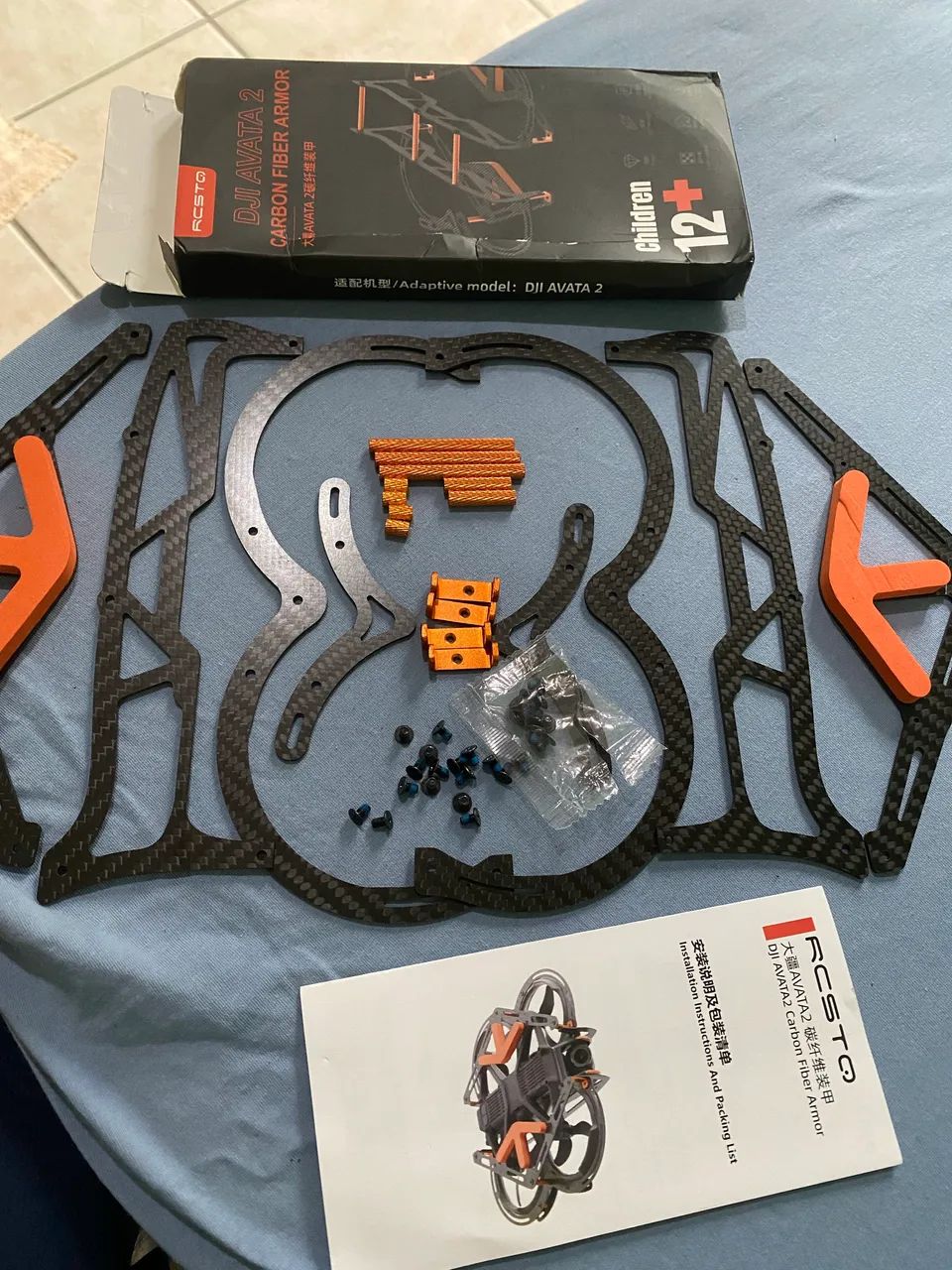Proteção drone Avata 2 (Armadura fibra de carbono) - Foto 2