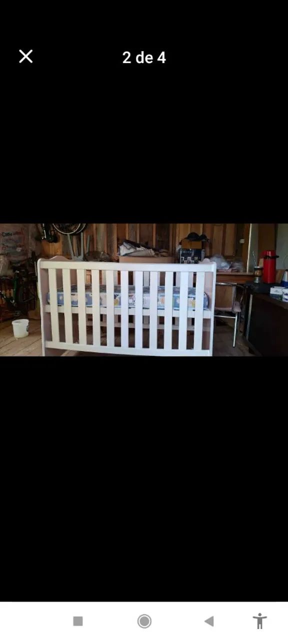 cama de bebê com colchao - Foto 2