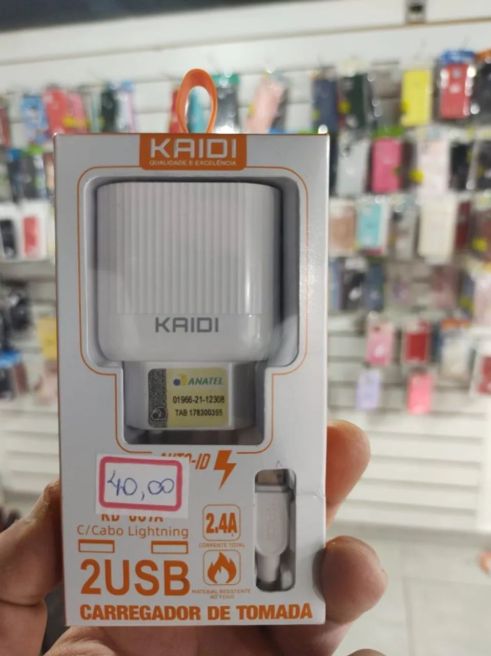 Carregador iPhone Kaidi Original com Cabo Lightning - Foto 5