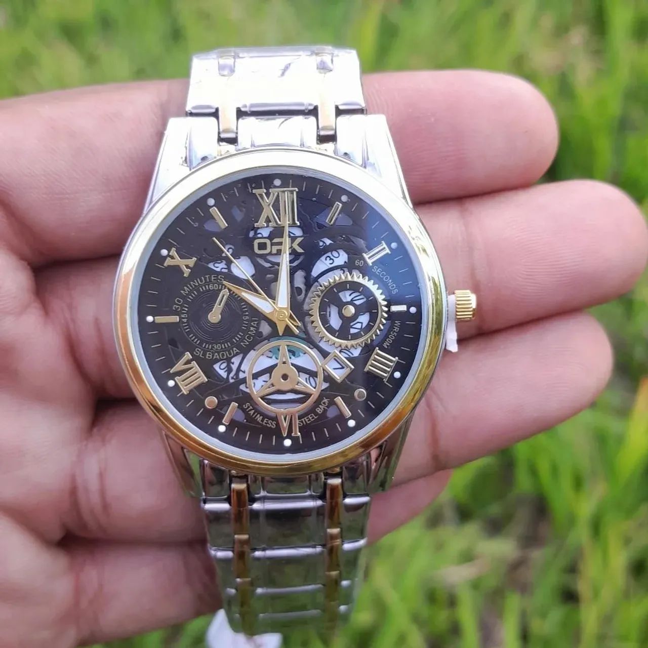 Relógio opk masculino aço inox - Foto 4
