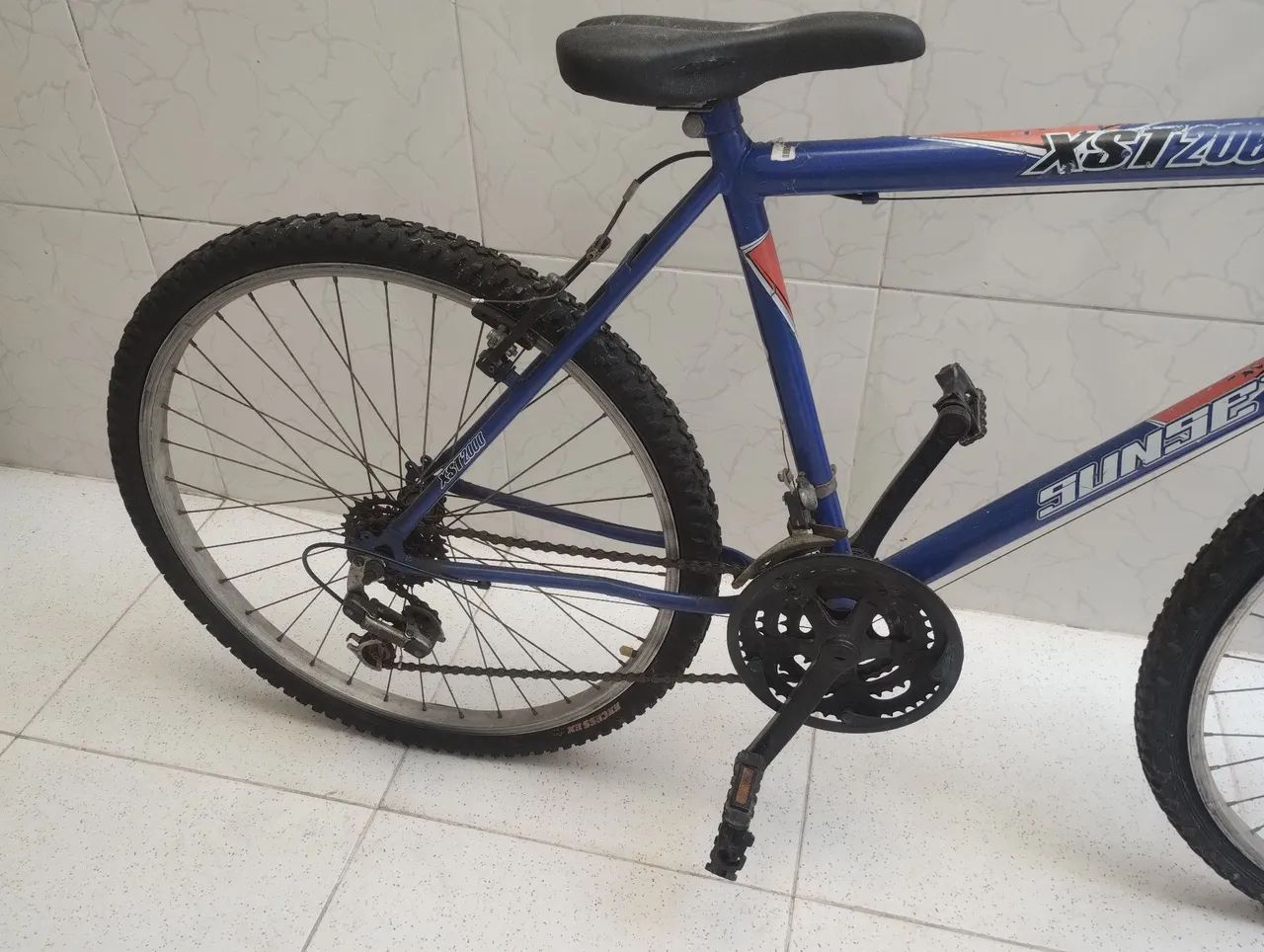 Bicicleta Sunset XST2000 Azul Aro 26 com Marchas  - Foto 2