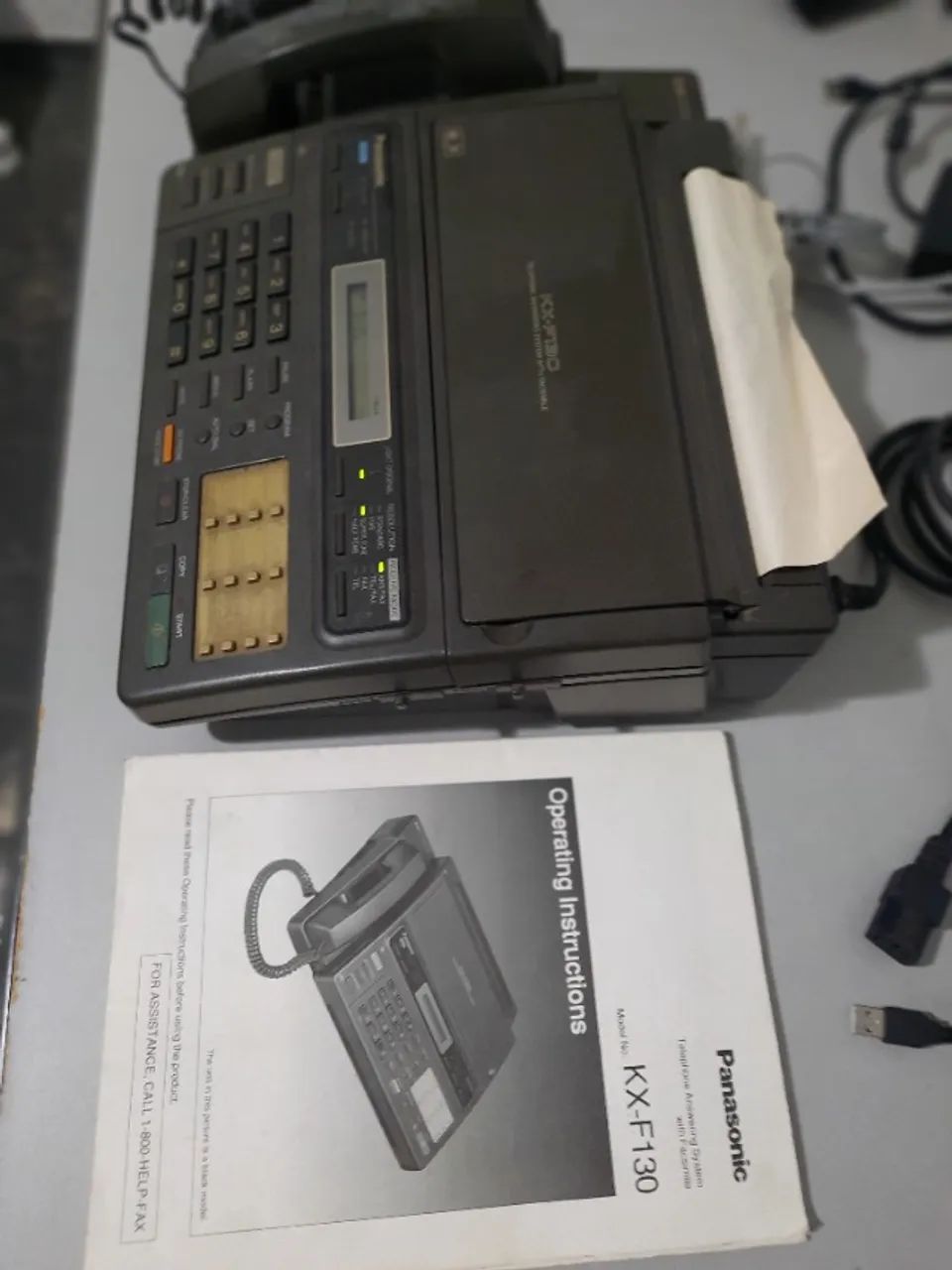 Telefone Fax Panasonic KX-F130  - Foto 3