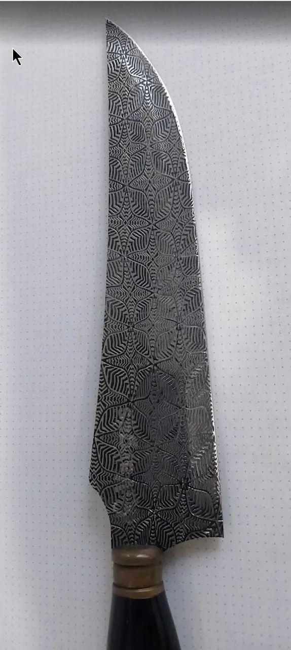 Faca Artesanal Estilo Arabe Aço Carbono VARGAS com certificado - Foto 2