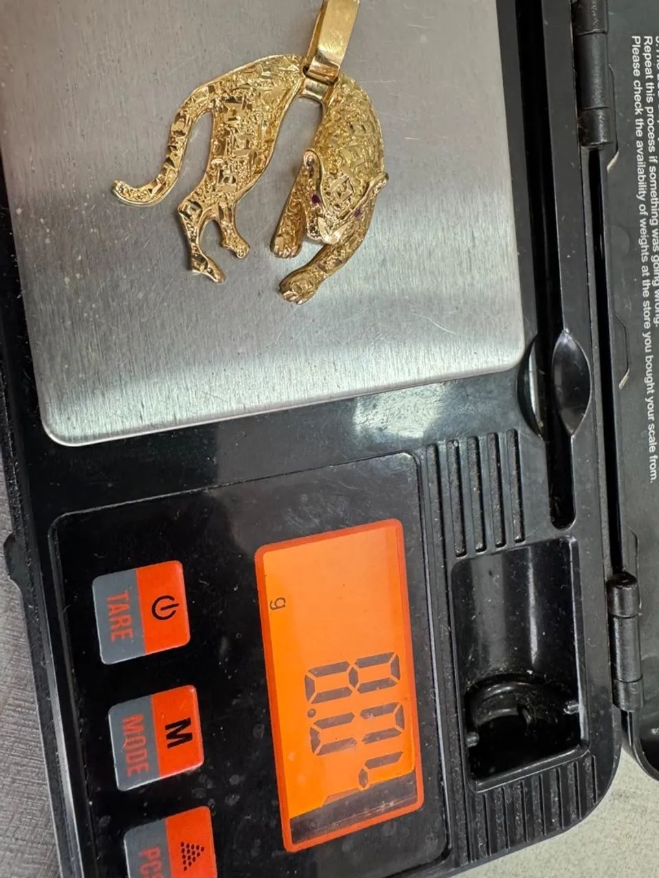Pingente Pantera de ouro 18k procedência garantia eterna - Foto 4