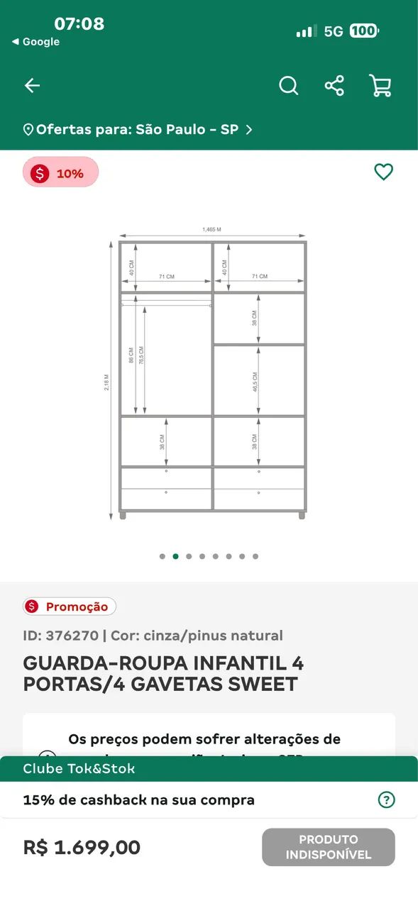 Armário infantil Matic - Foto 4