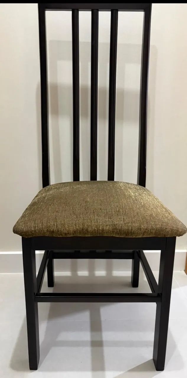 Mesa com tampo de vidro 1,60m 6 cadeiras - Foto 4