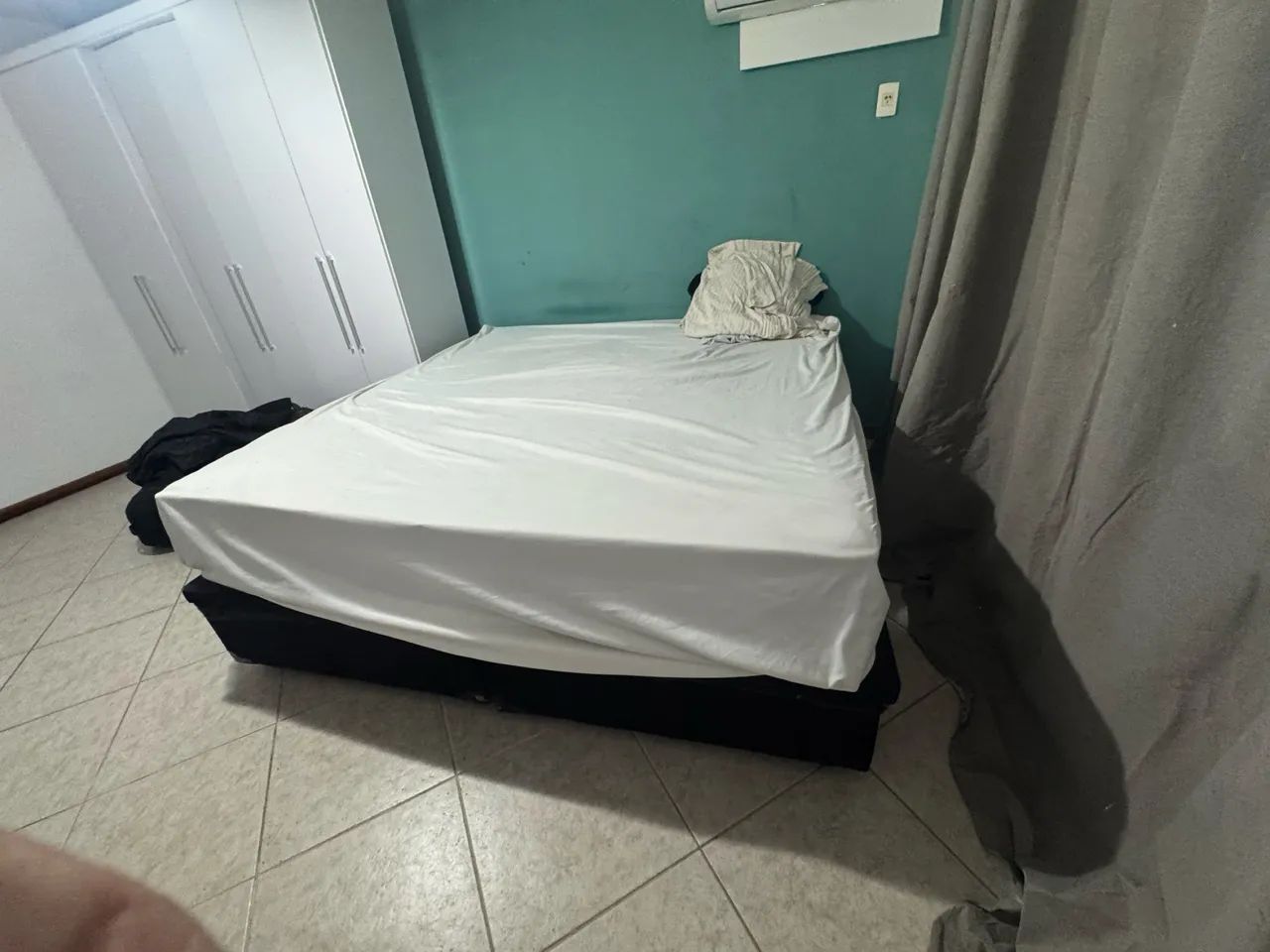 Cama super King Size baú e colchão ortobom  - Foto 3