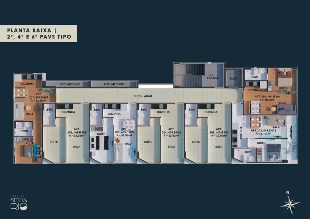 EM-Edf.Terraço Beira Rio , 32m² até 38m², 1 quarto - Madalena. - Foto 11