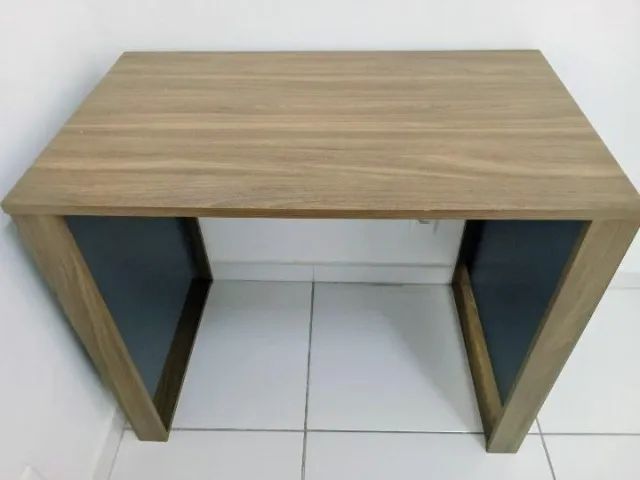 Mesa para estudo - Cor: Amendola e Grafito. - Foto 2