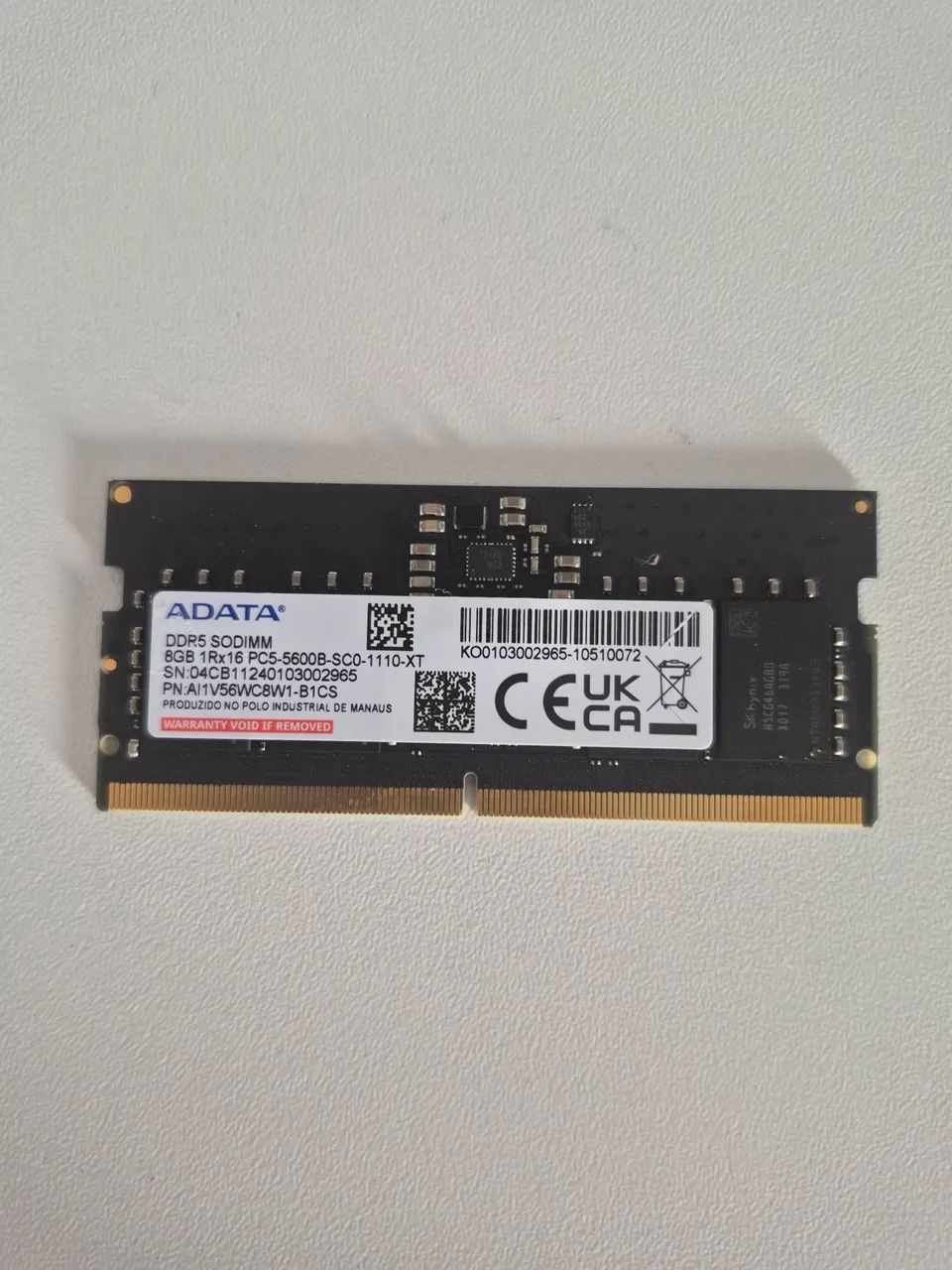 RAM DDR5 SODIMM 8GB