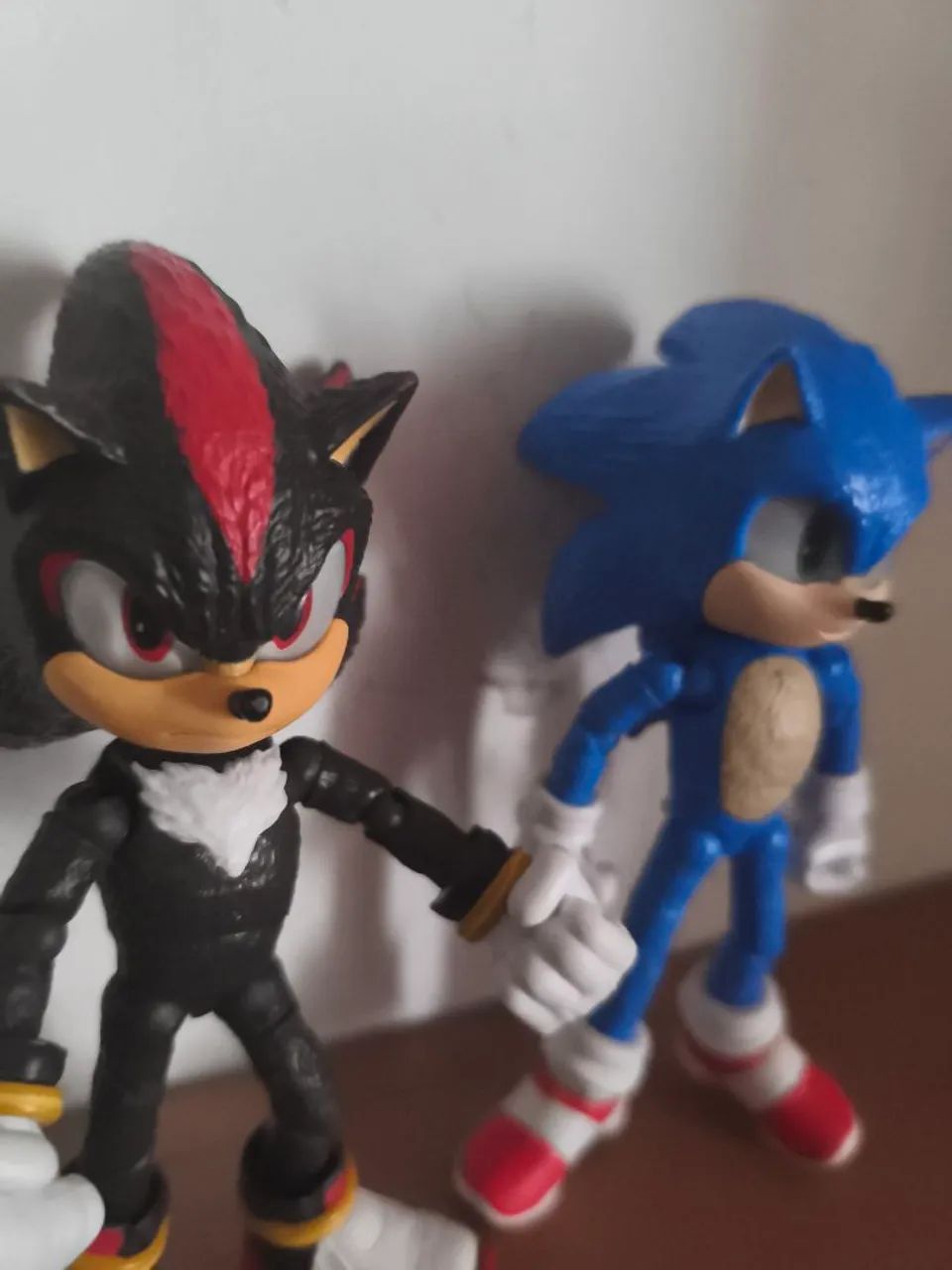 Lote 2 bonecos Sonic e shadow jakks pacific action figure Sonic 3 - Foto 3