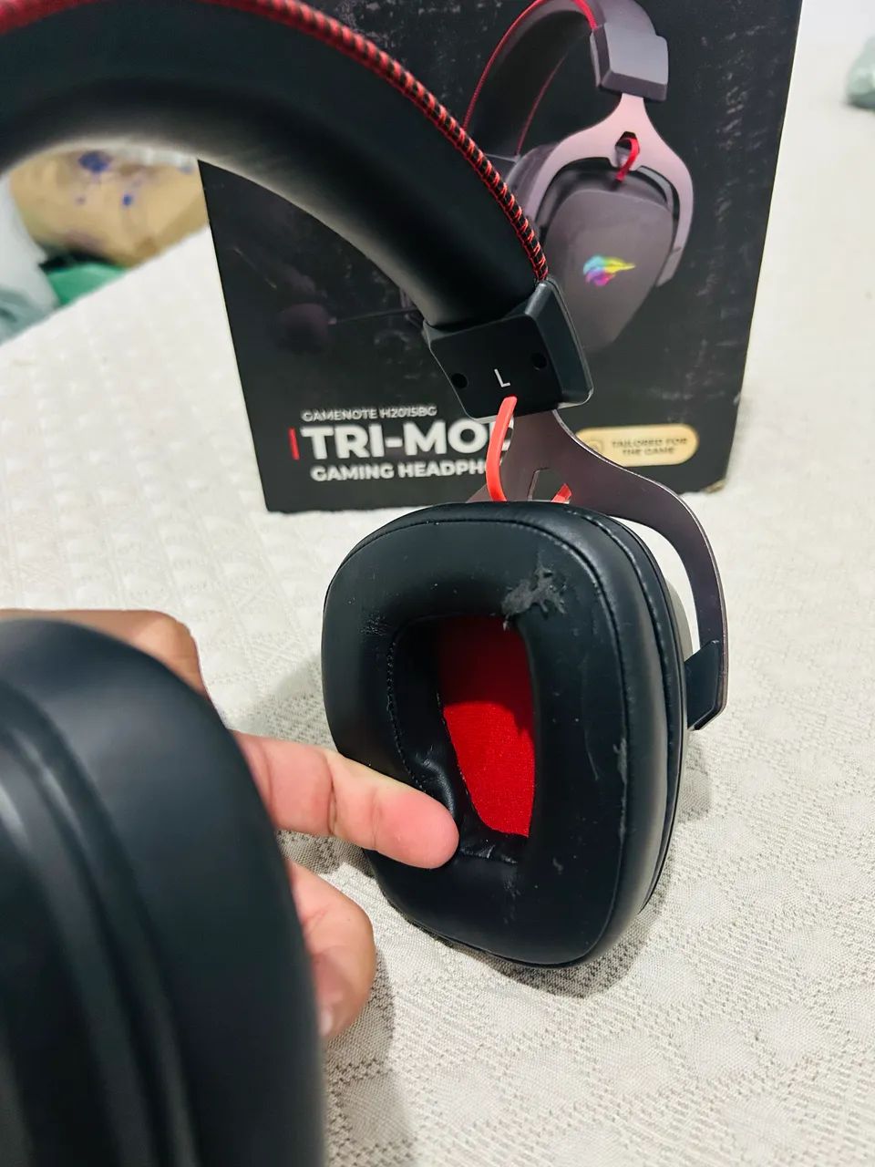 Headset Gamer Havit Gamenote H2015BG Tri-mode com leve defeito - Foto 5