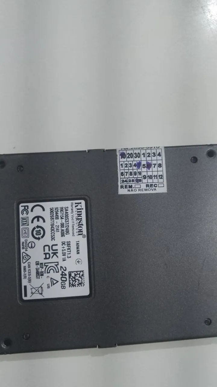  midia  de armazenamento SSD kingston - Foto 2