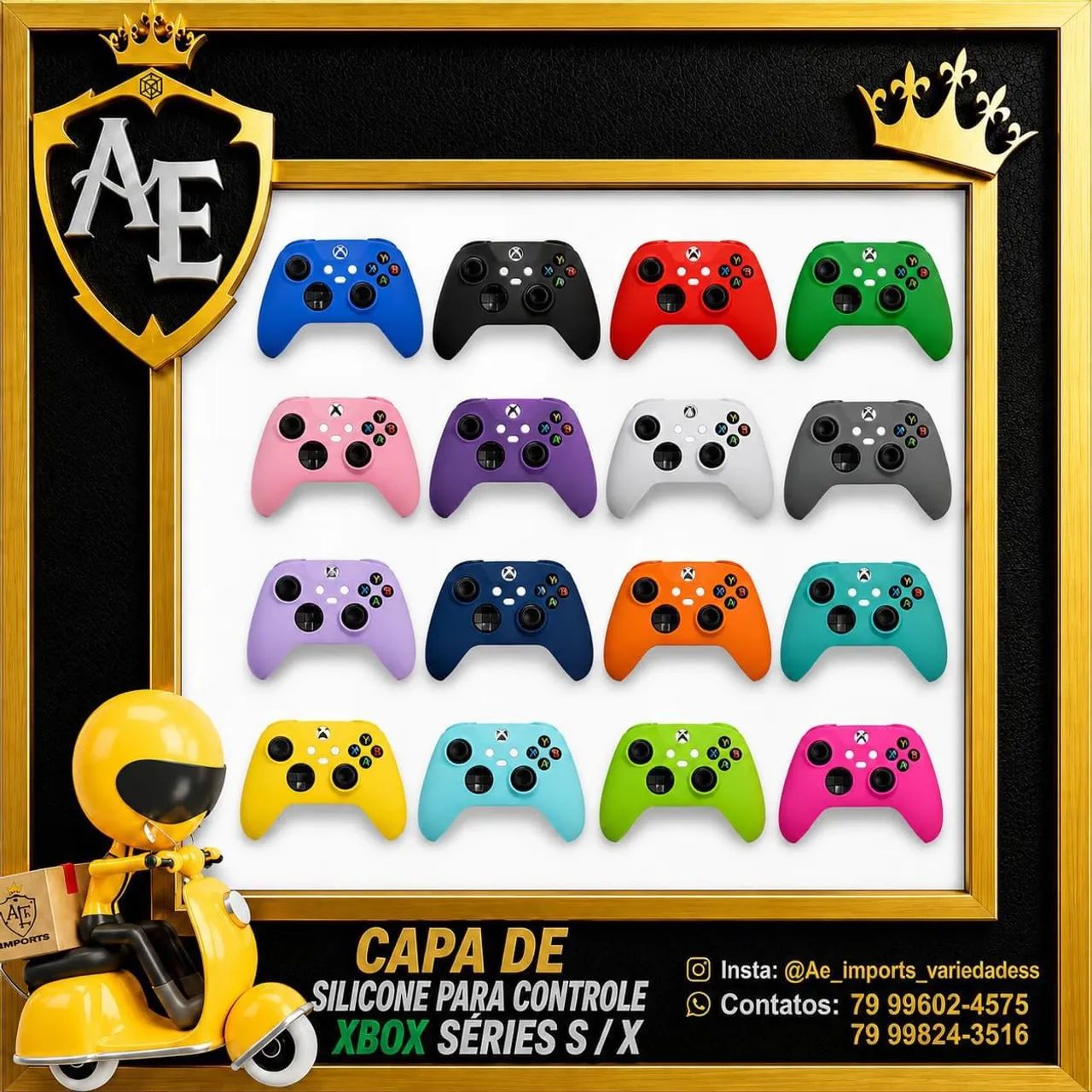 Capas de Silicone para controle Xbox séries S
