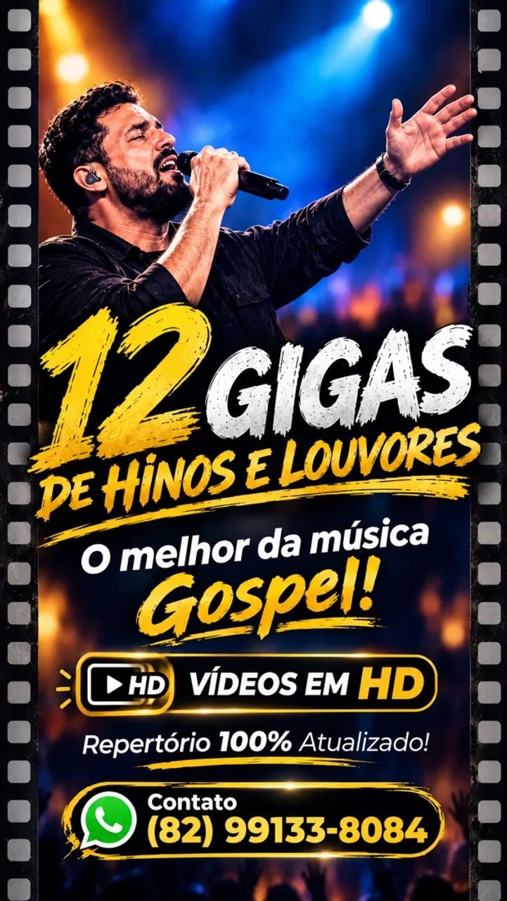 12 gigas do melhor do Gospel 
