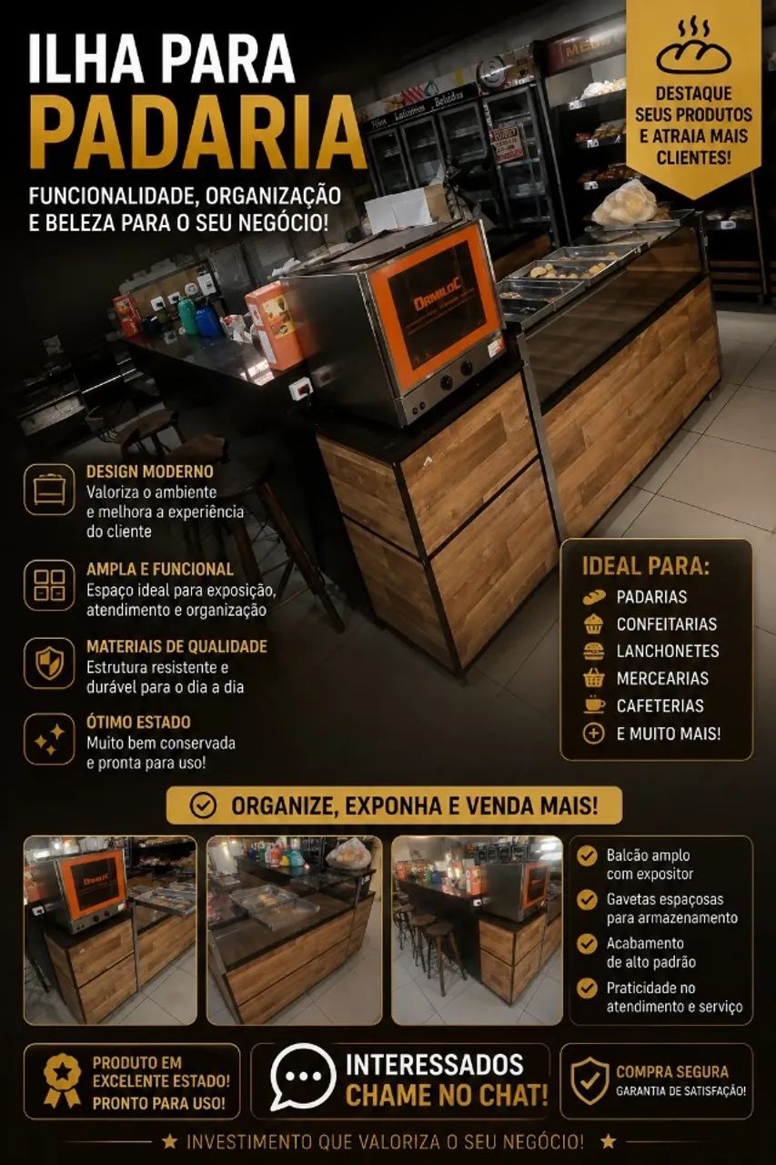 Ilha para Padaria,-Excelente Estado!!
