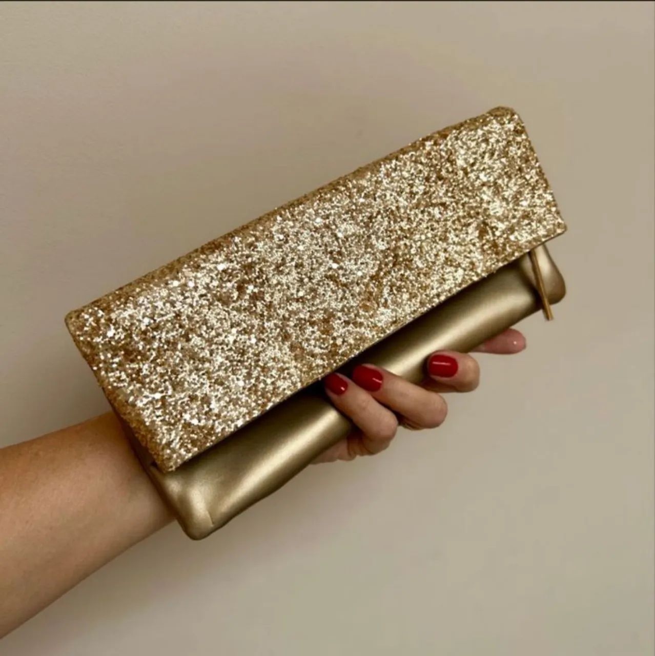 Clutch Nécessaire Bolsa de mão Eudora Dourado